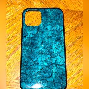 Iphone 11 pro green speckled gold phone case